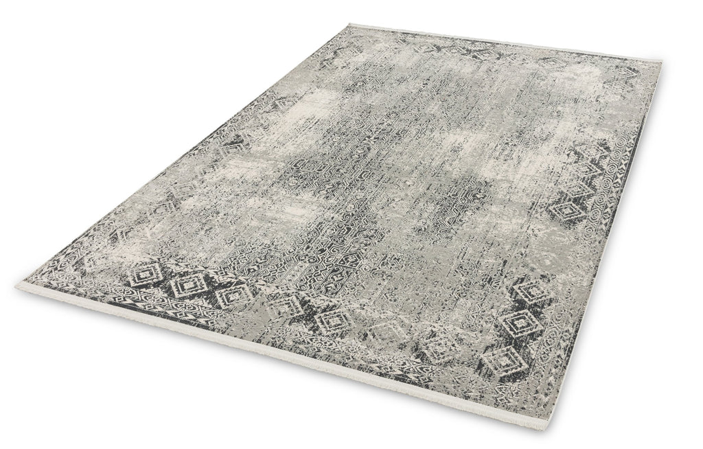 Terrava Wohnteppich, Grau/Creme, Perspektive