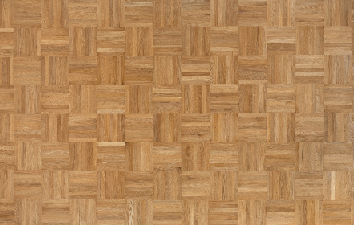 Tessera Eiche Natur Würfelverband Mosaikparkett