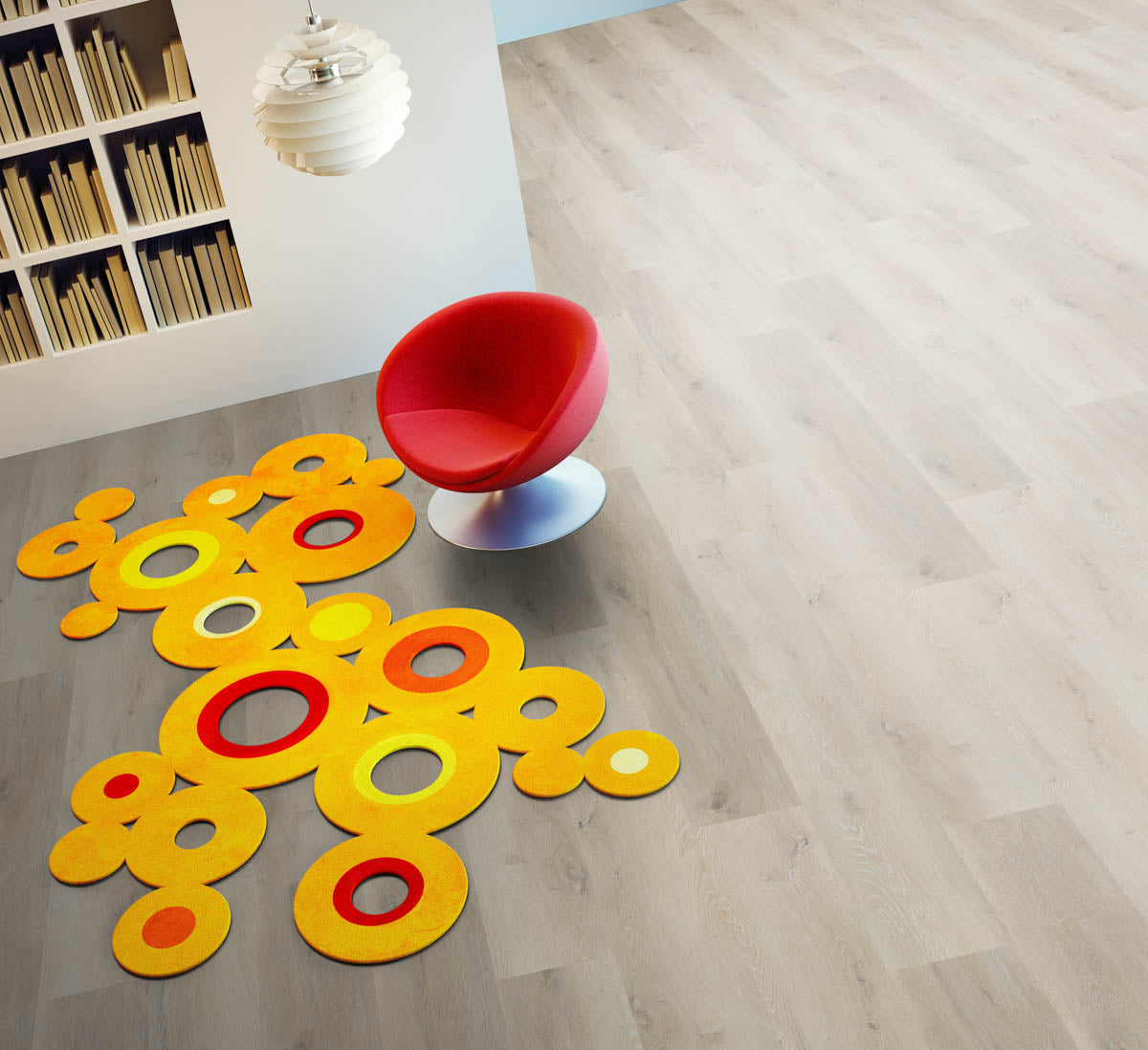 Tralinano Eiche Weißbeige Klickvinyl – Raumbeispiel 3