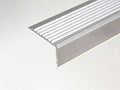 Treppenkante Alu 42 × 27 mm mit langer Nase, nach Maß – Silber eloxiert