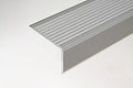 Treppenkante Alu 50 × 31 mm, geriffelt, nach Maß – Silber eloxiert