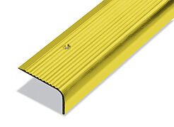 Treppenkante Messing 40 × 23 mm, gerundet, nach Maß – Messing unpoliert