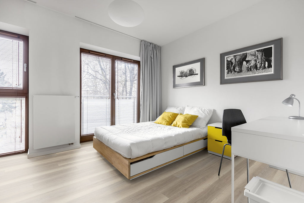 Treverino Eiche Grau Klebevinyl – Raumbeispiel (Farbe kann abweichen)