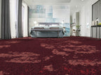 Umbrisa Teppichboden | Farbe: Bordeaux (580) | Raumansicht (Beispielbild, Farbe kann abweichen)
