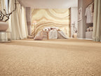 Velmira Teppichboden | Farbe: Sand (051) | Raumansicht (Beispielbild, Farbe kann abweichen)