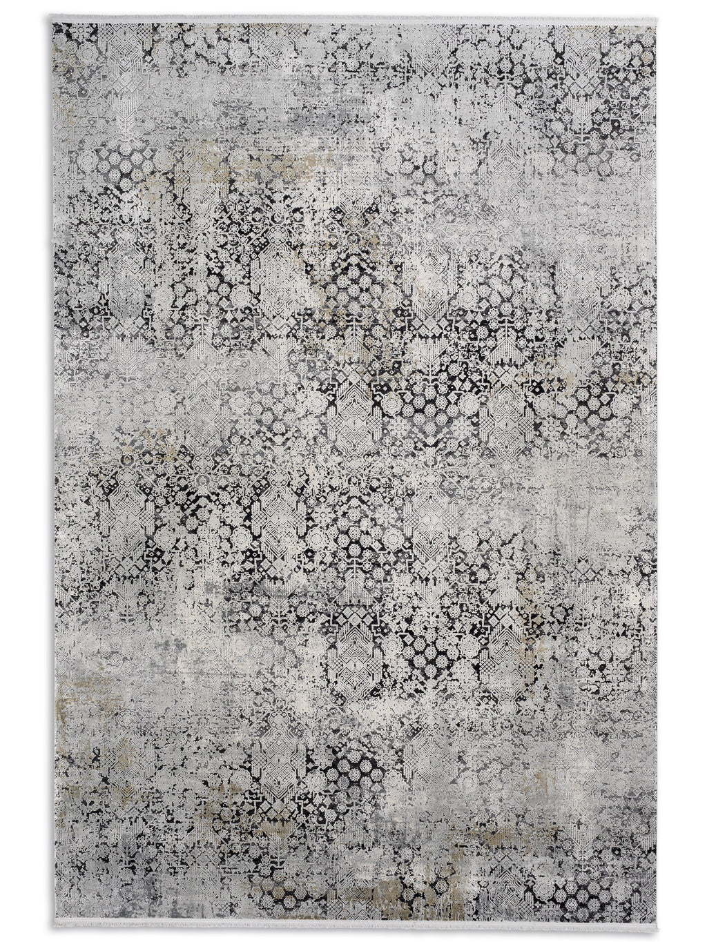 Velora Wohnteppich, Anthrazit/Silber, Draufsicht