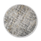 Velora Wohnteppich, Anthrazit/Silber, rund