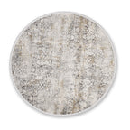 Velora Wohnteppich, Beige/Grau, rund