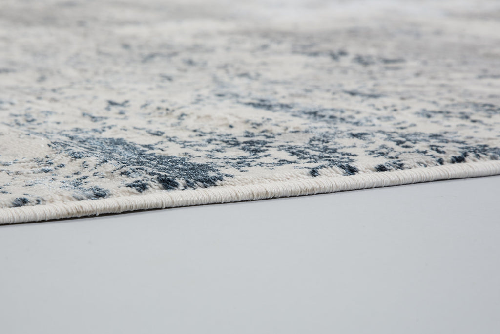 Vintara Wohnteppich, Blau/Creme, Detail 3
