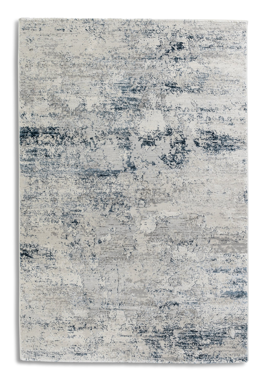 Vintara Wohnteppich, Blau/Creme, Draufsicht