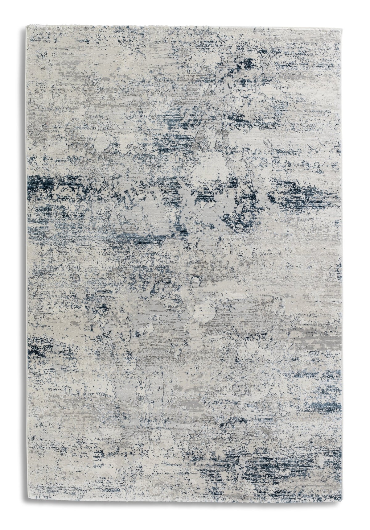 Vintara Wohnteppich, Blau/Creme, Draufsicht