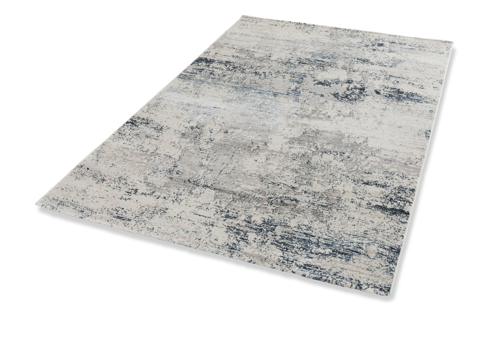 Vintara Wohnteppich, Blau/Creme, Perspektive