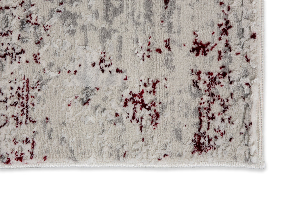 Vintara Wohnteppich, Rot/Creme, Detail 2