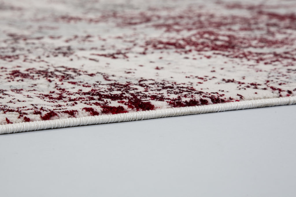 Vintara Wohnteppich, Rot/Creme, Detail 3