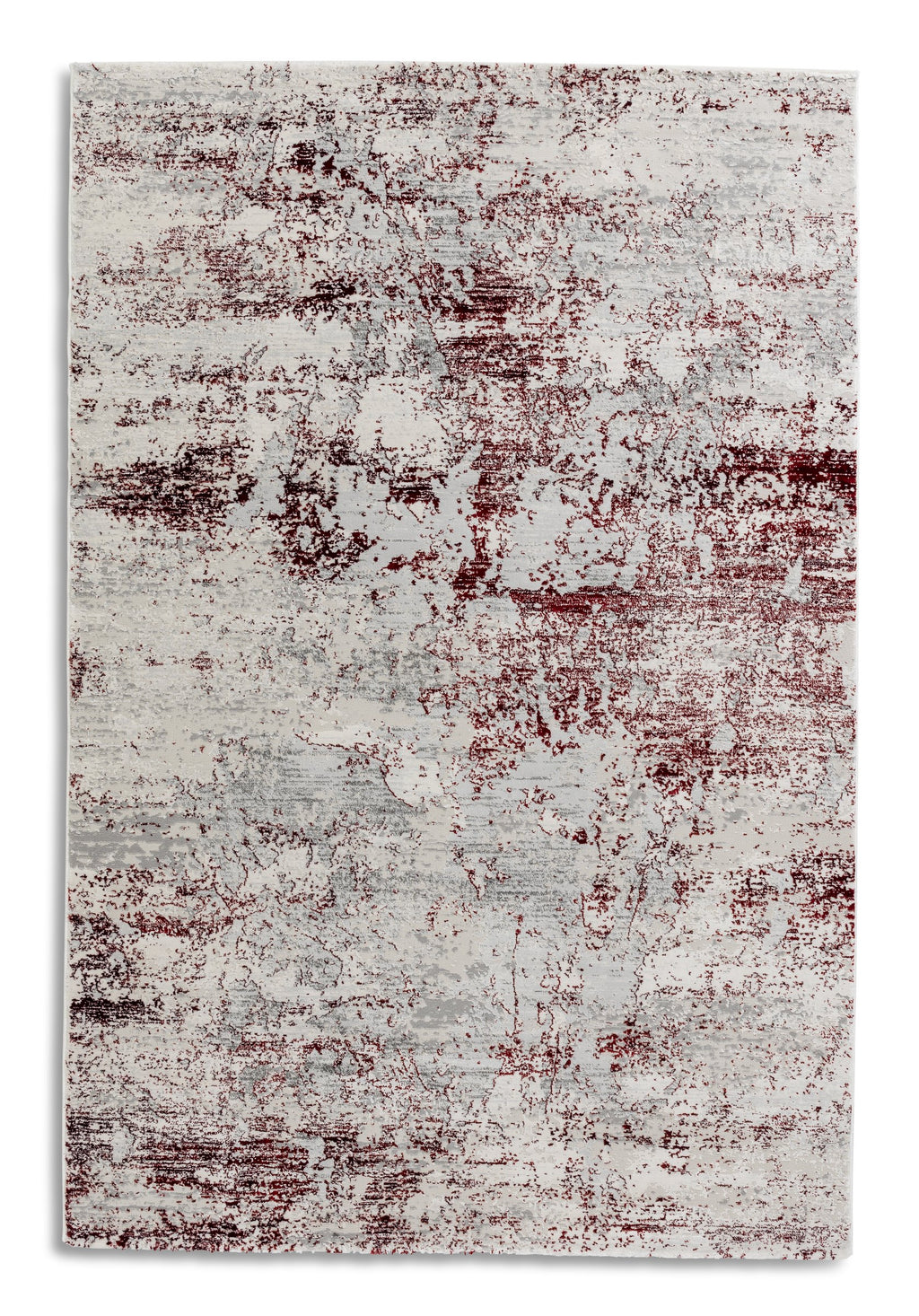 Vintara Wohnteppich, Rot/Creme, Draufsicht