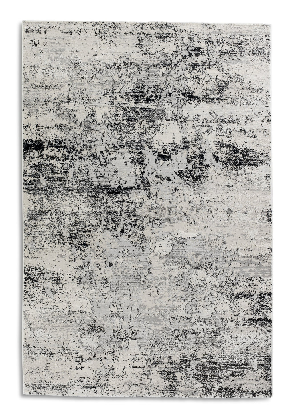 Vintara Wohnteppich, Schwarz/Beige, Draufsicht