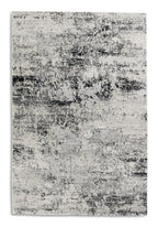 Vintara Wohnteppich, Schwarz/Beige, Draufsicht