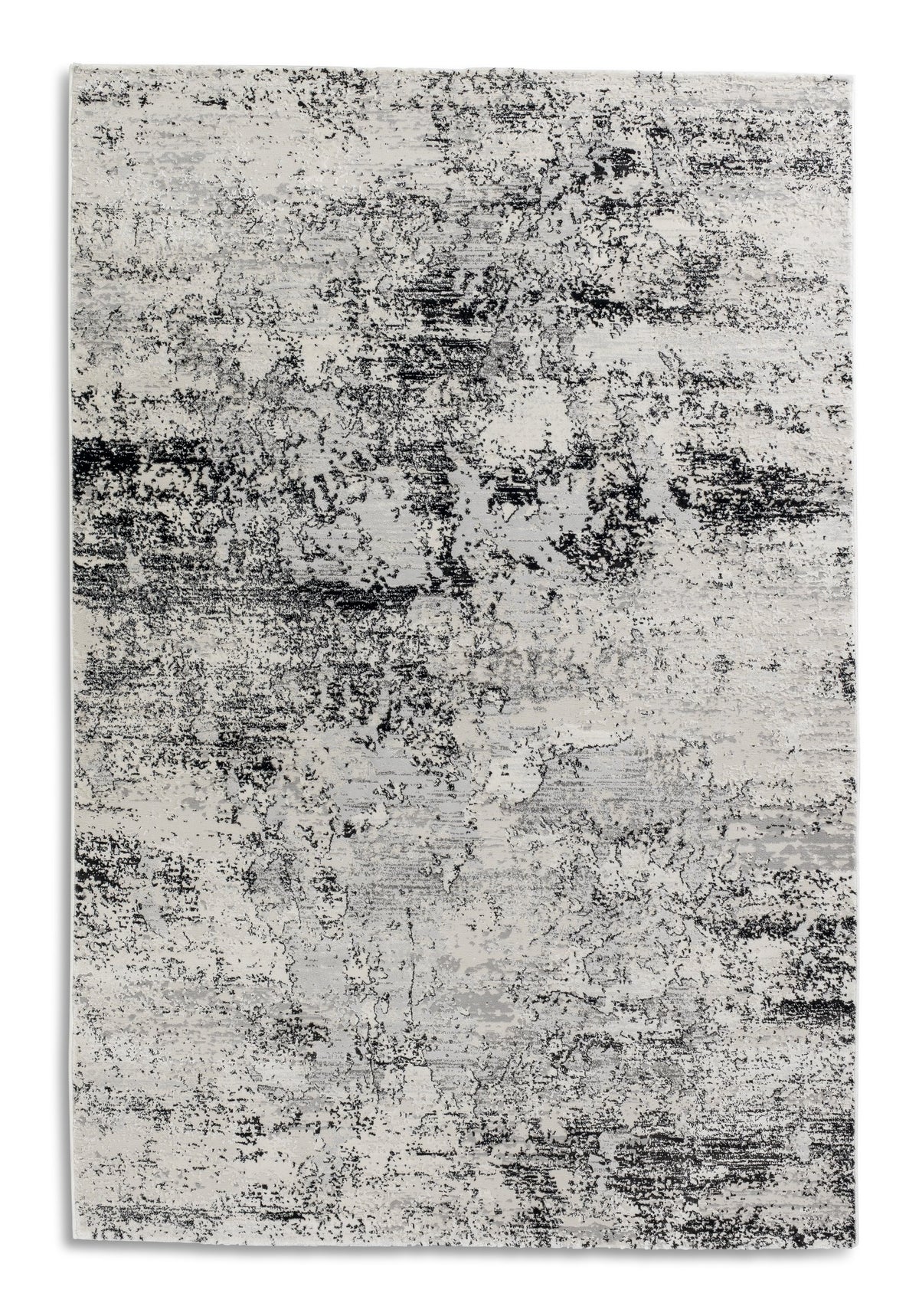 Vintara Wohnteppich, Schwarz/Beige, Draufsicht