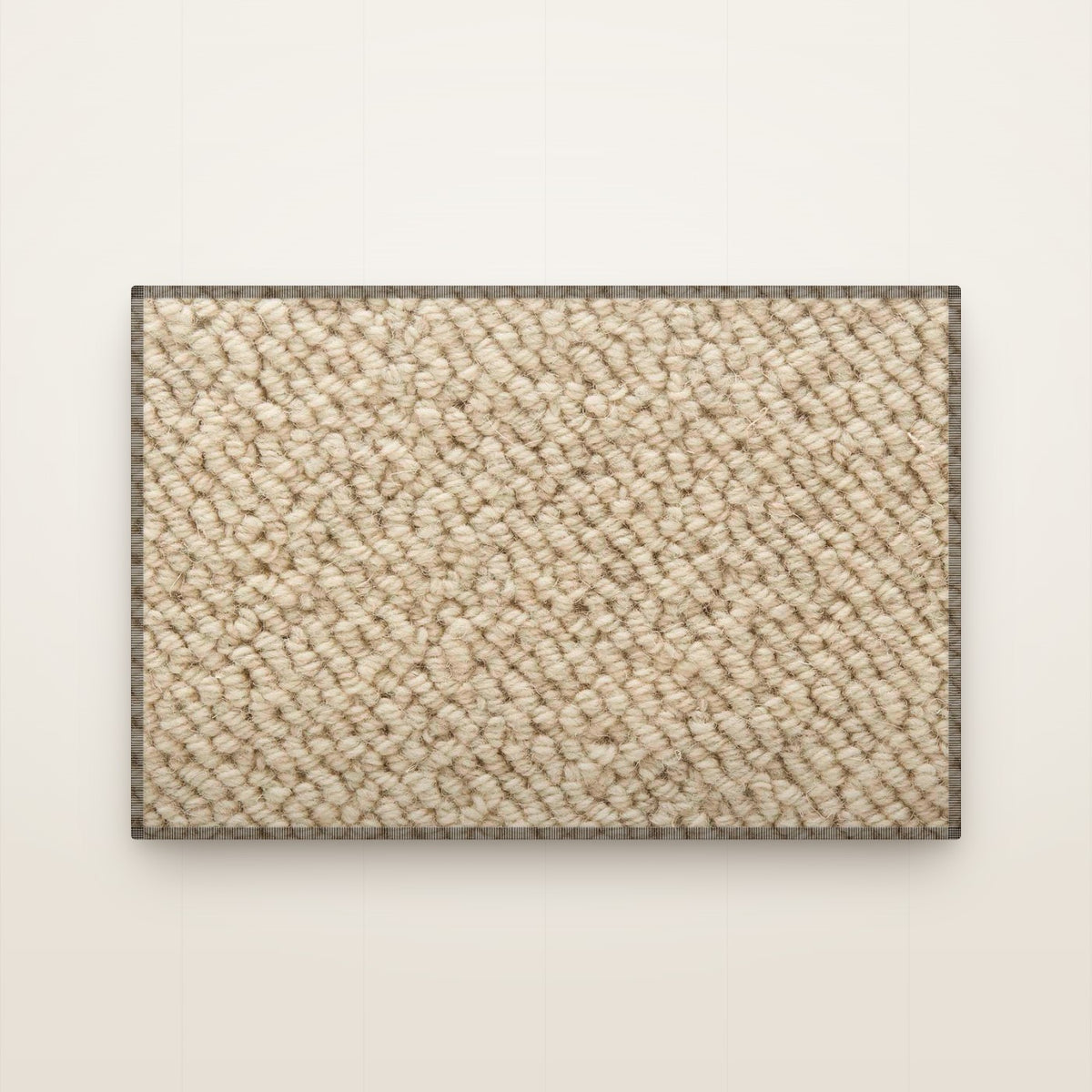 Woolara Teppich nach Maß, gekettelt, Sand Hell (132)